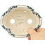 Maceta para bonsái multicolor Mokko de Echizen - 137 x 108 x 48 mm