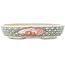 Oval multicolor bonsai pot by Echizen - 145 x 118 x 30 mm