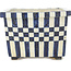 Maceta cuadrada para bonsái de color blanco y azul de Echizen - 187 x 165 x 117 mm
