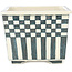 Square multicolor bonsai pot by Echizen - 140 x 140 x 110 mm