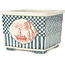 Pot à bonsaï carré multicolore de Echizen - 135 x 130 x 100 mm