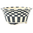 Pot à bonsaï rond blanc et bleu par Echizen - 140 x 140 x 65 mm