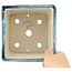 Pot à bonsaï carré multicolore de Echizen - 135 x 130 x 100 mm