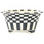 Pot à bonsaï rond blanc et bleu par Echizen - 140 x 140 x 65 mm