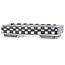 Rectangular white and blue bonsai pot by Echizen - 82 x 37 x 17 mm