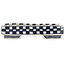 Rectangular white and blue bonsai pot by Echizen - 82 x 37 x 17 mm