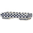 Maceta rectangular para bonsái de color blanco y azul de Echizen - 82 x 37 x 17 mm