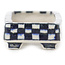 Rectangular white and blue bonsai pot by Echizen - 82 x 37 x 17 mm