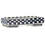 Maceta rectangular para bonsái de color blanco y azul de Echizen - 82 x 37 x 17 mm