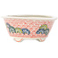 Pot à bonsaï rond multicolore de Echizen - 125 x 125 x 50 mm