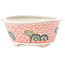 Vaso bonsai rotondo multicolore di Echizen - 125 x 125 x 50 mm