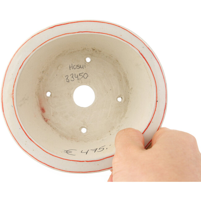 Ronde multicolor bonsai pot van Echizen - 125 x 125 x 50 mm