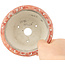 Pot à bonsaï rond blanc et rouge par Echizen - 112 x 112 x 50 mm