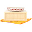 Oval white and red bonsai pot by Echizen - 93 x 73 x 19 mm