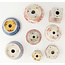 Set vaso bonsai bianco e multicolore di Echizen - 80 x 80 x 30 mm