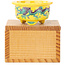 Pot à bonsaï rond multicolore jaune de Syoami - 50 x 50 x 27 mm