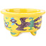 Pot à bonsaï rond multicolore jaune de Syoami - 50 x 50 x 27 mm
