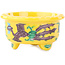 Pot à bonsaï rond multicolore jaune de Syoami - 50 x 50 x 27 mm