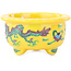 Pot à bonsaï rond multicolore jaune de Syoami - 50 x 50 x 27 mm
