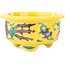 Pot à bonsaï rond multicolore jaune de Syoami - 50 x 50 x 27 mm