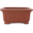 Maceta rectangular sin esmaltar para bonsái de Shibakatsu - 195 x 152 x 65 mm