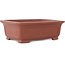 Maceta rectangular sin esmaltar para bonsái de Shibakatsu - 195 x 152 x 65 mm
