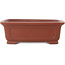 Maceta rectangular sin esmaltar para bonsái de Shibakatsu - 195 x 152 x 65 mm