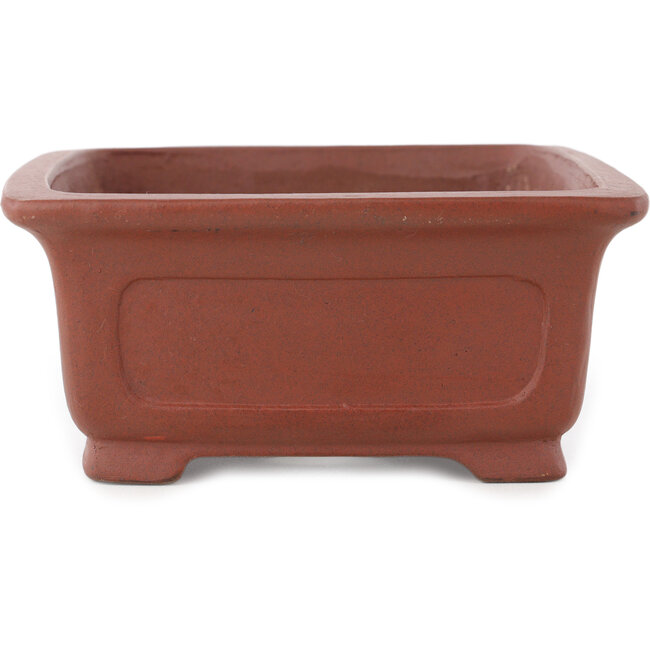 Maceta rectangular sin esmaltar para bonsái de Shibakatsu - 195 x 152 x 65 mm