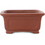 Maceta rectangular sin esmaltar para bonsái de Shibakatsu - 195 x 152 x 65 mm
