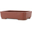 Maceta rectangular sin esmaltar para bonsái de Shibakatsu - 210 x 155 x 52 mm