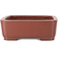 Maceta rectangular sin esmaltar para bonsái de Shibakatsu - 210 x 155 x 52 mm