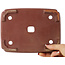 Maceta rectangular sin esmaltar para bonsái de Shibakatsu - 210 x 155 x 52 mm
