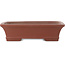 Maceta rectangular sin esmaltar para bonsái de Shibakatsu - 190 x 142 x 50 mm