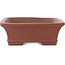 Maceta rectangular sin esmaltar para bonsái de Shibakatsu - 190 x 142 x 50 mm