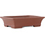 Maceta rectangular sin esmaltar para bonsái de Shibakatsu - 190 x 142 x 50 mm
