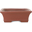 Maceta rectangular sin esmaltar para bonsái de Shibakatsu - 190 x 142 x 50 mm