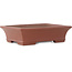 Maceta rectangular sin esmaltar para bonsái de Shibakatsu - 190 x 142 x 50 mm