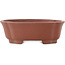 Maceta para bonsái sin esmaltar Mokko de Shibakatsu - 187 x 160 x 63 mm