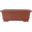 Maceta rectangular sin esmaltar para bonsái de Shibakatsu - 198 x 152 x 68 mm