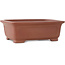 Maceta rectangular sin esmaltar para bonsái de Shibakatsu - 198 x 152 x 68 mm