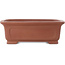 Maceta rectangular sin esmaltar para bonsái de Shibakatsu - 198 x 152 x 68 mm