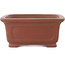 Maceta rectangular sin esmaltar para bonsái de Shibakatsu - 198 x 152 x 68 mm