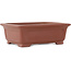 Maceta rectangular sin esmaltar para bonsái de Shibakatsu - 198 x 152 x 68 mm