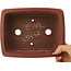 Maceta rectangular sin esmaltar para bonsái de Shibakatsu - 198 x 152 x 68 mm