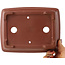 Maceta rectangular sin esmaltar para bonsái de Shibakatsu - 198 x 152 x 68 mm