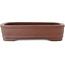 Maceta rectangular sin esmaltar para bonsái de Shibakatsu - 225 x 175 x 55 mm