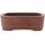 Maceta rectangular sin esmaltar para bonsái de Shibakatsu - 225 x 175 x 55 mm