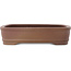 Maceta rectangular sin esmaltar para bonsái de Shibakatsu - 225 x 175 x 55 mm
