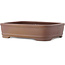 Maceta rectangular sin esmaltar para bonsái de Shibakatsu - 225 x 175 x 55 mm