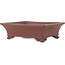 Maceta rectangular sin esmaltar para bonsái de Shibakatsu - 195 x 165 x 59 mm